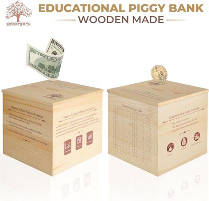 Houten piggybank Educational non-vouwbare rek voor jongens en meisjes Groot onbreekbaar ontwerp