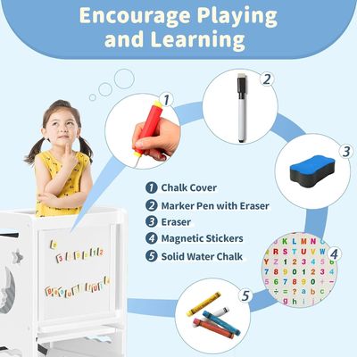 Zwart-wit Activiteitsbord Kleuter Keukenkruk Laserprinten Graveren Seizoen Alle seizoenen