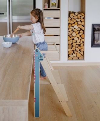 Opvouwbare leerstapstoel Gemeentelijke grootte of aangepaste Montessori-meubilair Hulptoren