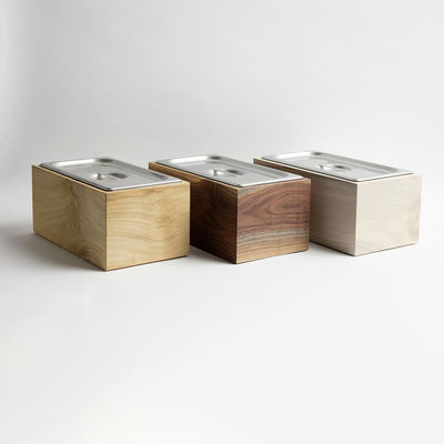 Nieuwste houten en stalen kantine geïsoleerde compostbak voor keuken voedsel afval recycling