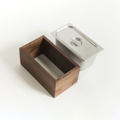 Nieuwste houten en stalen kantine geïsoleerde compostbak voor keuken voedsel afval recycling