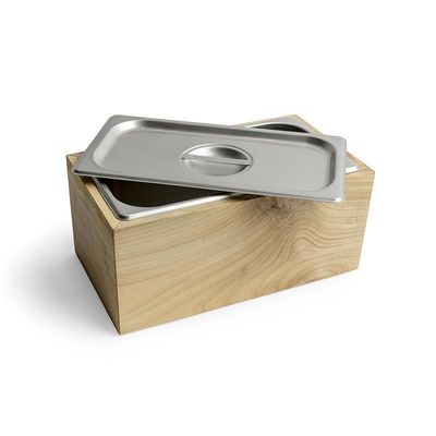 Nieuwste houten en stalen kantine geïsoleerde compostbak voor keuken voedsel afval recycling