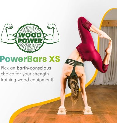 Houten parallettes push up bars powerbars voor indoor fitness duurzame handstand trainer