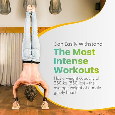 Houten parallettes push up bars powerbars voor indoor fitness duurzame handstand trainer