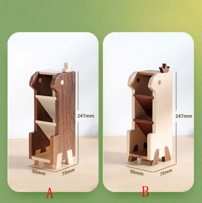 Persoonlijke houten meerdere lagen bureau potlood staan voor kantoor en studie organisatie