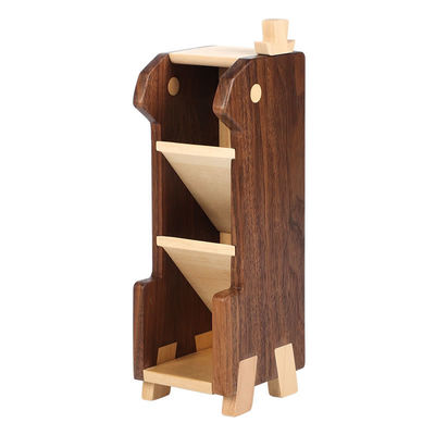 Persoonlijke houten meerdere lagen bureau potlood staan voor kantoor en studie organisatie