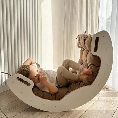 Postverpakking Y speelkamer Gym Klimmer Natuurlijke hout Klimboog voor Kinderen Leer speelgoed