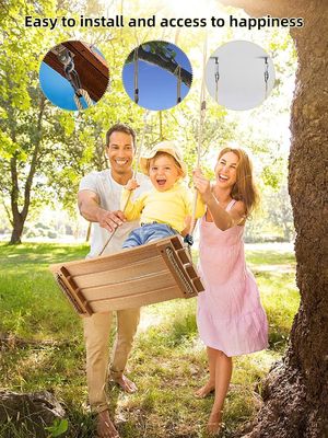 Gepersonaliseerd logo Acceptabele gym swing set voor kinderen Volwassen kinderen Houten boom swing stoel