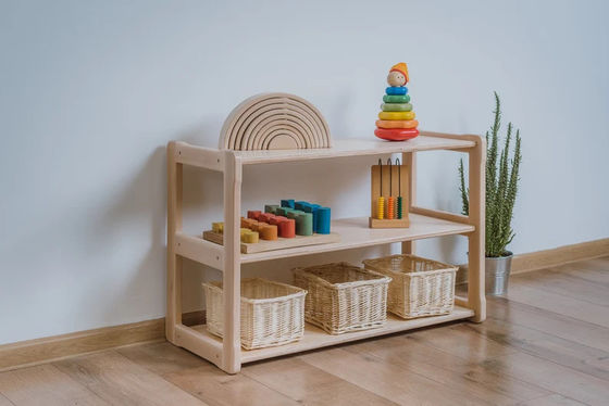Kinderen leren speelgoed milieuvriendelijk kind Montessori wastafel met spiegel en extra bord