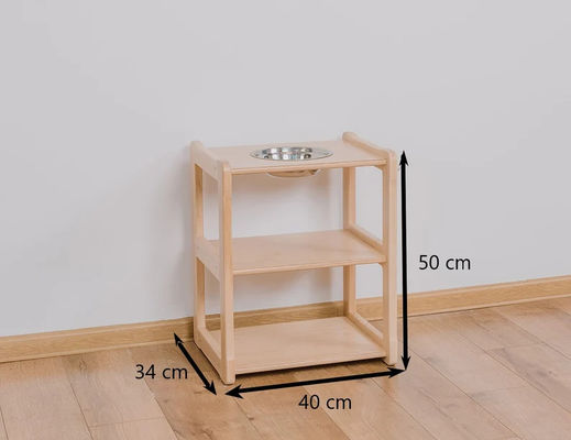 Kinderen leren speelgoed milieuvriendelijk kind Montessori wastafel met spiegel en extra bord