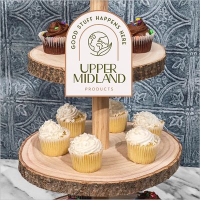 Duurzame 4 tier houten dessert toren voor bruidstaart display-gratis monster kosten