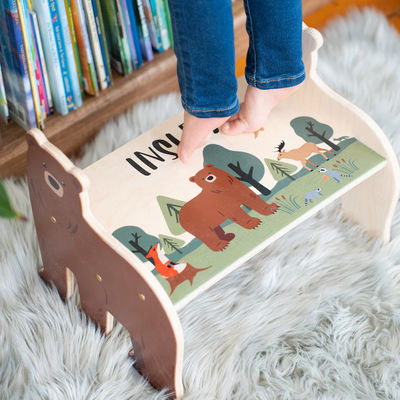 Gratis Voorbeeld Moderne Design Paasgeschenk Kinderen Beer Stap Stoel voor Kinderen