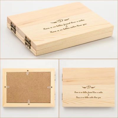 Kleuren Printmethode Op maat gemaakt massief houten fotoraam voor een eenvoudig tafeldisplay