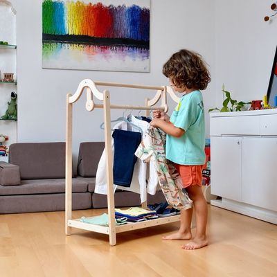 Stijlvol en functioneel Kleuterkleding Modern Design Workshop Dressing Up Rail Kledingkast