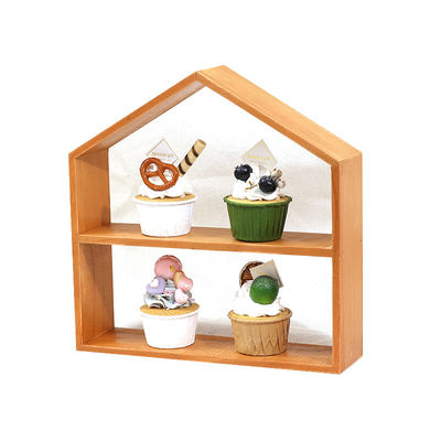 Gepersonaliseerd logo Acceptabel 3 Tiers Acacia Houten Taart Display Stand voor Afternoon Tea