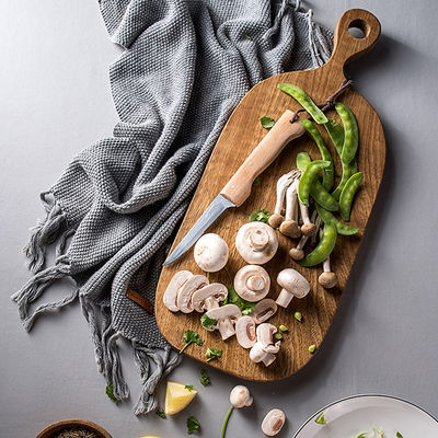 Aanvaard maat Zwart walnoot houten brood bord voor fruit en serveren 40x23cm