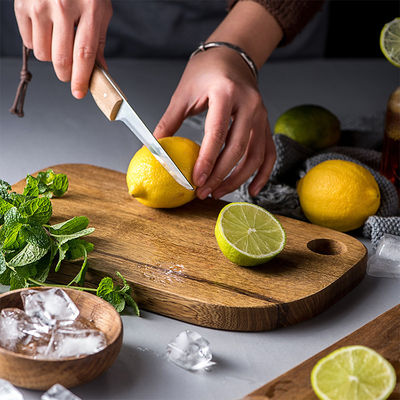 Aanvaard maat Zwart walnoot houten brood bord voor fruit en serveren 40x23cm