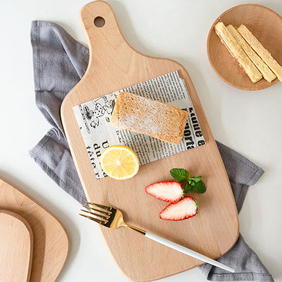 Aanvaard maat Zwart walnoot houten brood bord voor fruit en serveren 40x23cm