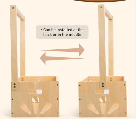 Gebouwde houten baby douche krat kast functie spaar ruimte baby opslag krat hamer