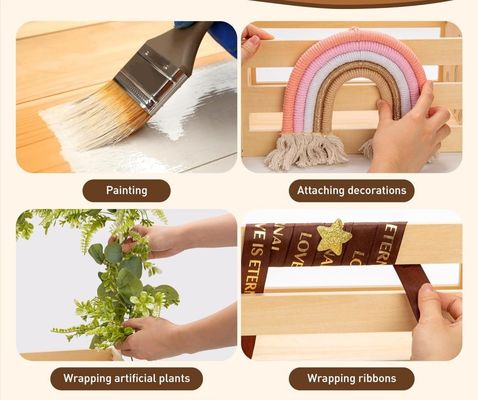 Gebouwde houten baby douche krat kast functie spaar ruimte baby opslag krat hamer