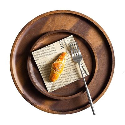 Gepersonaliseerd logo geaccepteerd Delicaat Noordse stijl Houten ambachtelijke bak 40,5x18,5x2cm