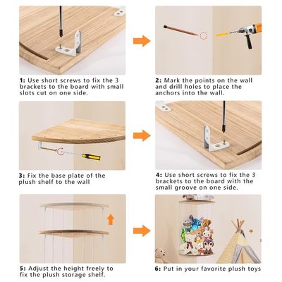 Schap Speelgoedopslag voor kleuterspeelkamer Gevulde dierenhoek organisator