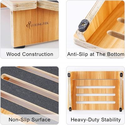 Ergonomische houten trapstoel voor houdingsondersteuning onder het bureau in huis- en kantoorstoelen