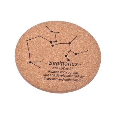 CLASSIC Design Cork Hout Cup Coasters voor voorraad Custom Constellation MDF Matten