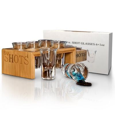 Vernis op maat van hout communion tray met geschoten glas eenvoudig en nuttig ontwerp