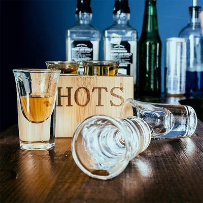 Zilkscherm gedrukt houten glasbak voor VIP-service esdoornhout