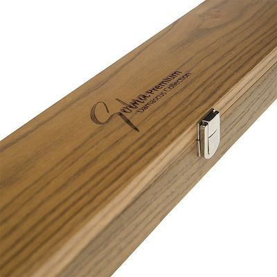 Gepersonaliseerd logo Acceptabel Houten mesdoos Handgemaakte rechthoekige massieve houten wijnflesdoos