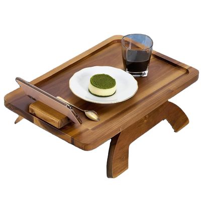 Hoge hoeveelheid bamboesofa bak tafelarm opvouwbare clip voor bank staan type Custom