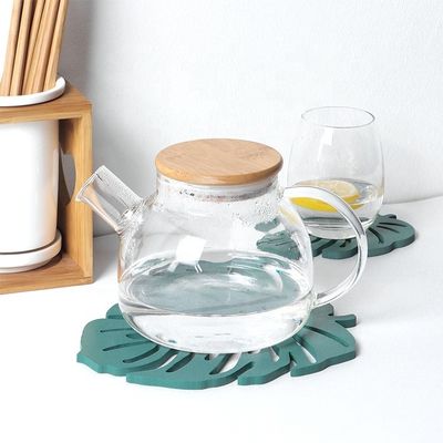 Onregelmatig modeontwerp Environmental Hout MDF Cup Coasters Green Leaf Cactus Cup Mat Decoratie Mat