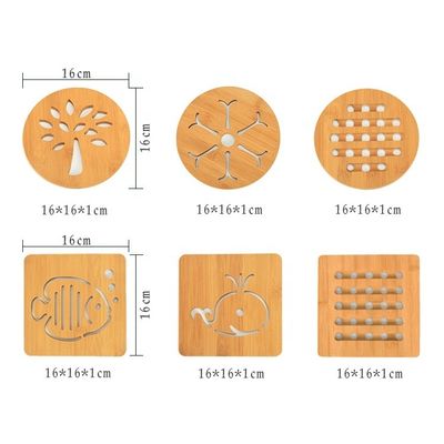 Creatieve bamboe-mat voor aangepaste geverfde houten gewone theebekers en -bakken