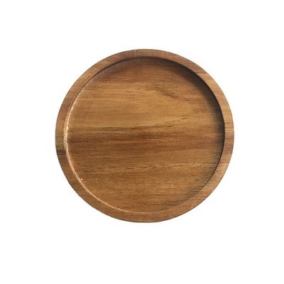 Huishoudelijk hout Plain Color Lack Acacia Solid Drink Coaster voor koffiebeker Mat Set