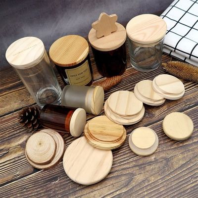 Makkelijk open eind houten ronde pot met deksels kleur en aangepast logo