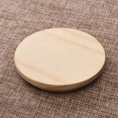 Makkelijk open eind houten ronde pot met deksels kleur en aangepast logo