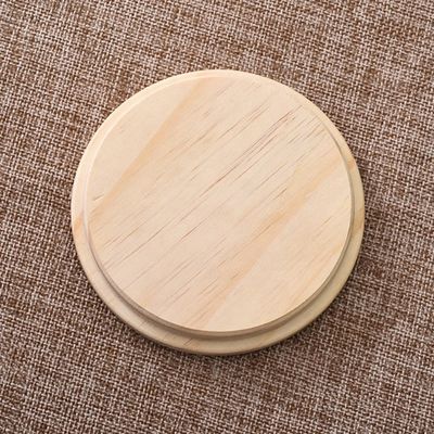 Makkelijk open eind houten ronde pot met deksels kleur en aangepast logo