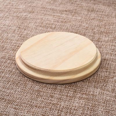 Makkelijk open eind houten ronde pot met deksels kleur en aangepast logo