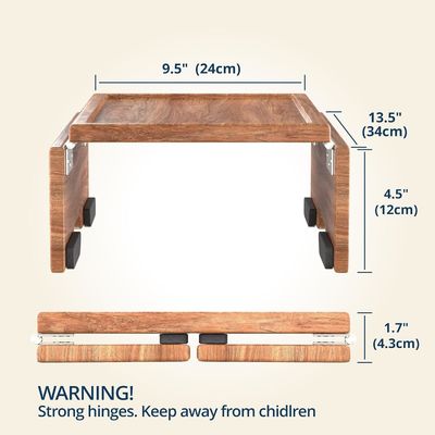 Double Tier Armsrest Tray voor Divan Sofa Stoel Houd uw spullen binnen bereik van uw arm