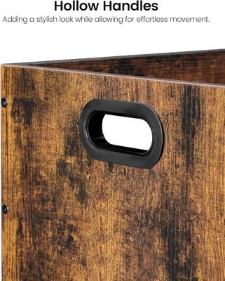 Woonkamer Vinyl Record Storage Organisator met grote hoeveelheid Vintage Hout File Storage