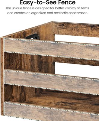 Woonkamer Vinyl Record Storage Organisator met grote hoeveelheid Vintage Hout File Storage