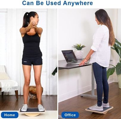 PLYWOOD Houten balansbord Schommelbord Verbeter uw evenwicht en kernsterkte bij het werk