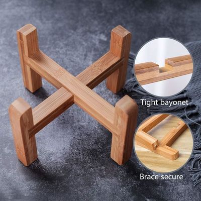 Houtstand verstelbaar Massivhouten huisdier Kattenhond Voedselschaal Huisdierenvoerders zonder tijdinstelling