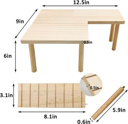 Hamster staande platform oefen speeltje kooi accessoires met push-up sluiting type