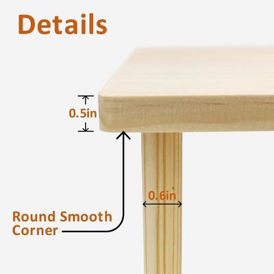 Hamster staande platform oefen speeltje kooi accessoires met push-up sluiting type