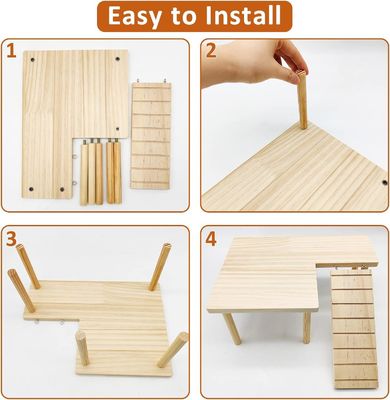 Hamster staande platform oefen speeltje kooi accessoires met push-up sluiting type