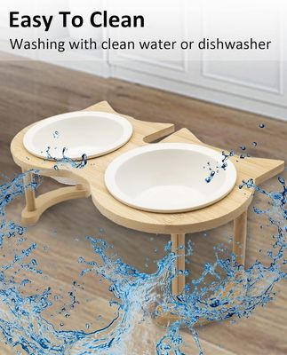 Verstelbare houten voedingsbak voor huisdieren voor niet-toepasselijke stroombron en huisdierenvoerders