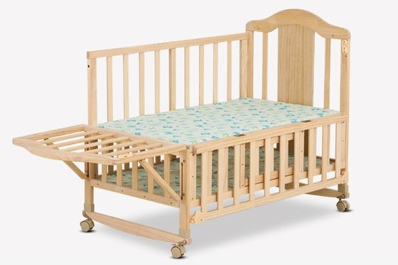 Geschenk ambacht industrieel massief hout kinderbedden cabriolet peuter slaapbed swing schommeling