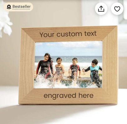 Foto frame van massief hout voor de muur foto print frame frame foto in aangepaste kleur